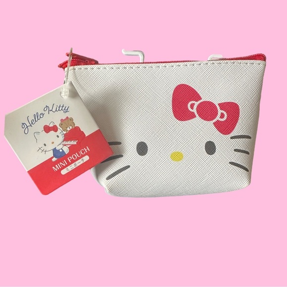 Hello Kitty White and Red Mini Pouch - Picture 1 of 3